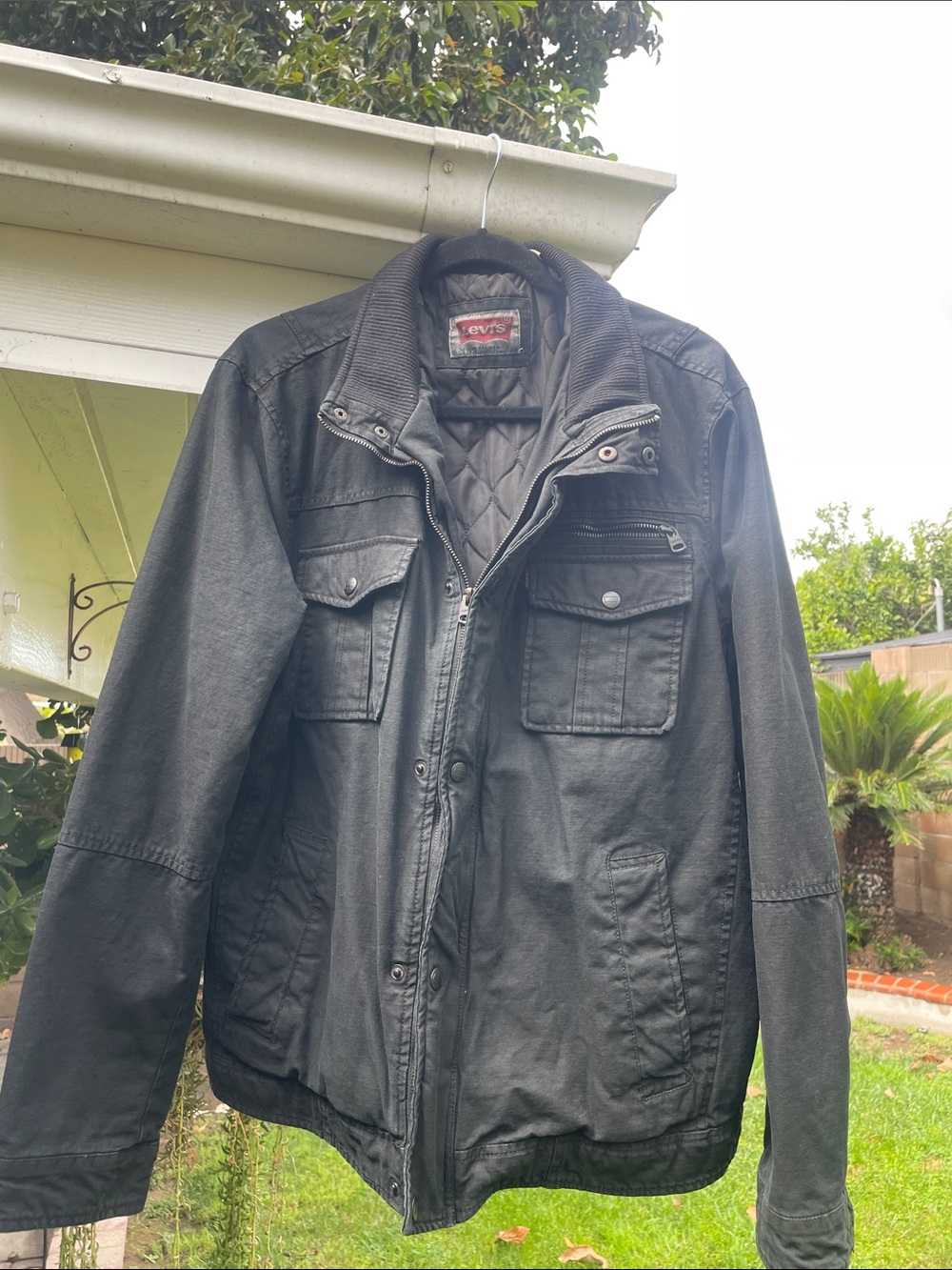 Levi's Men’s Black Quilted-Lined Field Jacket